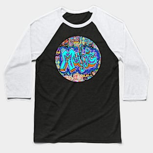 Music Spray Circle Pop art Baseball T-Shirt